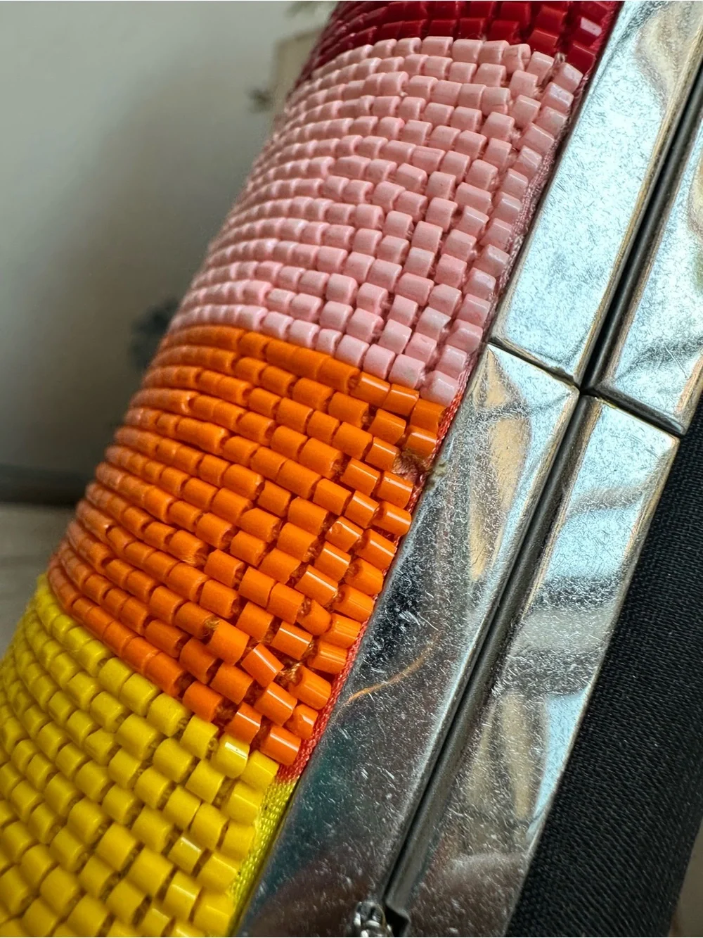 Alice + Olivia x FriendsWithYou Rainbow Beaded Cloud Clutch Bag Rare